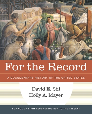 Cover of For the Record: A Documentary History of America