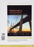 Cover of Mathematics with Applications in the Management, Natural, and Social Sciences, Books a la Carte Plus Mylab Math with Pearson Etext-- Access Card Packa