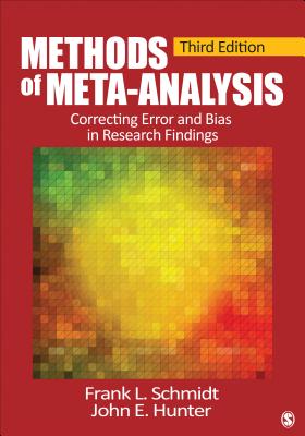 Cover of Methods of Meta-Analysis: Correcting Error and Bias in Research Findings