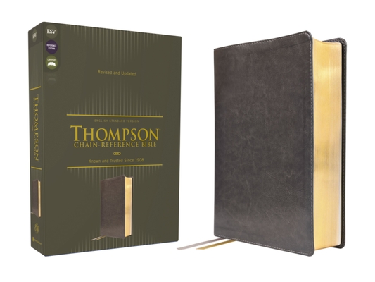 Cover of Esv, Thompson Chain-Reference Bible, Leathersoft, Gray, Red Letter