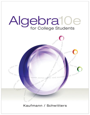Cover of Algebra for College Students