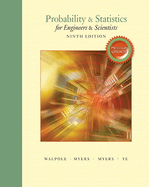 Cover of Probability & Statistics for Engineers & Scientists