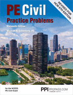 Cover of Ppi Pe Civil Practice Problems, 16th Edition - Comprehensive Practice for the Ncees Pe Civil Exam