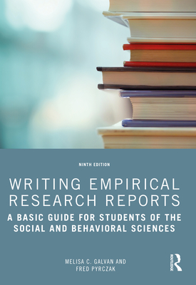 Cover of Writing Empirical Research Reports: A Basic Guide for Students of the Social and Behavioral Sciences