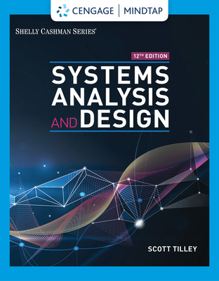 Cover of Mindtap for Tilley's Systems Analysis and Design, 2 Terms Printed Access Card