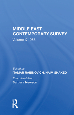Cover of Middle East Contemporary Survey, Volume X, 1986