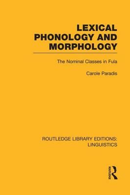 Cover of Lexical Phonology and Morphology