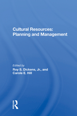 Cover of Cultural Resources: Planning And Management