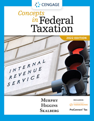 Cover of Concepts in Federal Taxation 2022 (with Intuit Proconnect Tax Online 2021 and RIA Checkpoint 1 Term Printed Access Card)