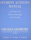 Cover of Student Activity Manual for College Geometry: A Problem Solving Approach with Applications (Revised)