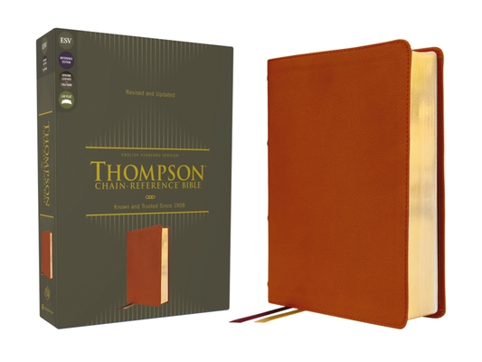 Cover of Esv, Thompson Chain-Reference Bible, Genuine Leather, Calfskin, Tan, Red Letter