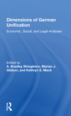 Cover of Dimensions of German Unification: Economic, Social, and Legal Analyses
